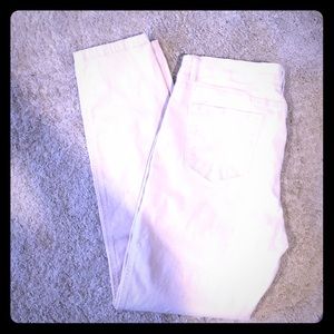 Blush pink stretchy jeans